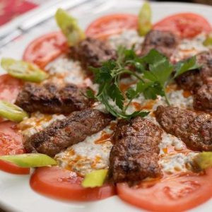 QR Menu Ali Nazik kebab with roasted eggplant yogurt and Adana kebab