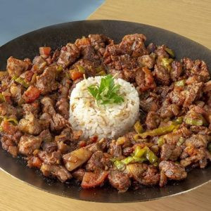 QR Menu Turkish sac tava with beef or chicken and vegetables