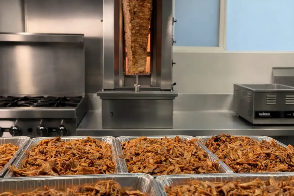 Catering Turkish catering service with freshly prepared doner meat trays at Elite Turkish Cuisine in London Ontario